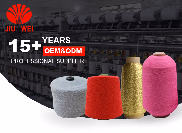 100% Polyester Spun Color Yarn Ne 20s/2 Knitting Yarn for Sewing