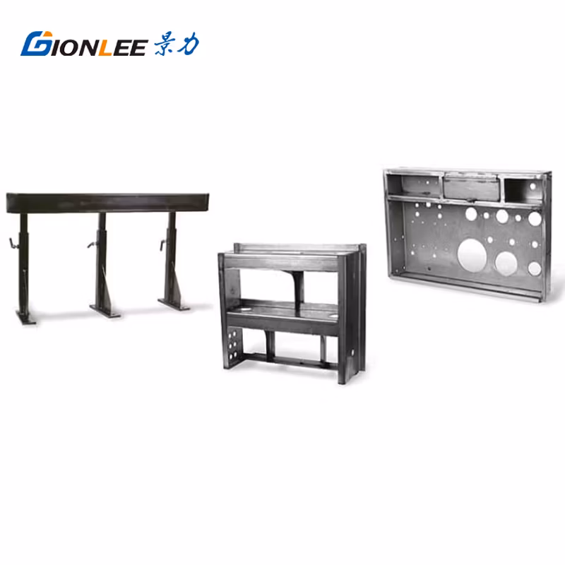 White Spray-Painted Metal Chassis Bottom Plate Welded Parts