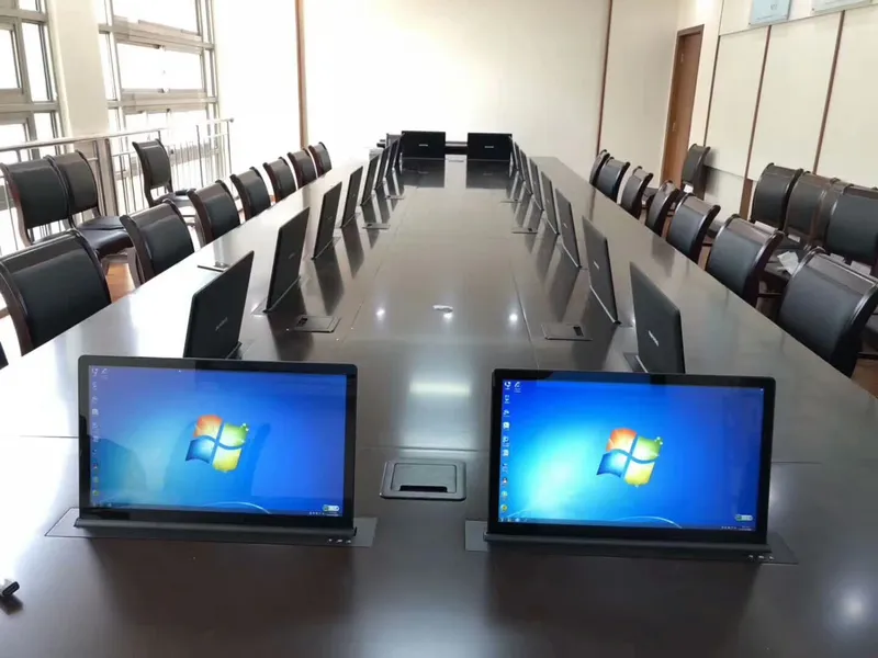 Audio Video Conference System 22 Inch Motorized LCD Monitor Lift Without Monitor