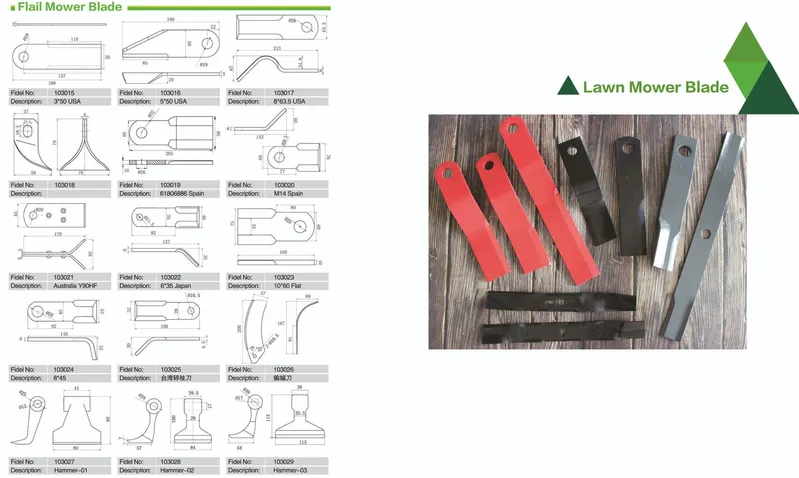 Agricultural Machinery Parts Farm Cultivator Rotary Tiller Accessories Tiller Blades