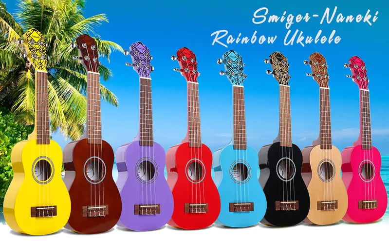 21 Inch Synthetic Carbon Fiber Kids Beginner Color Soprano Ukulele