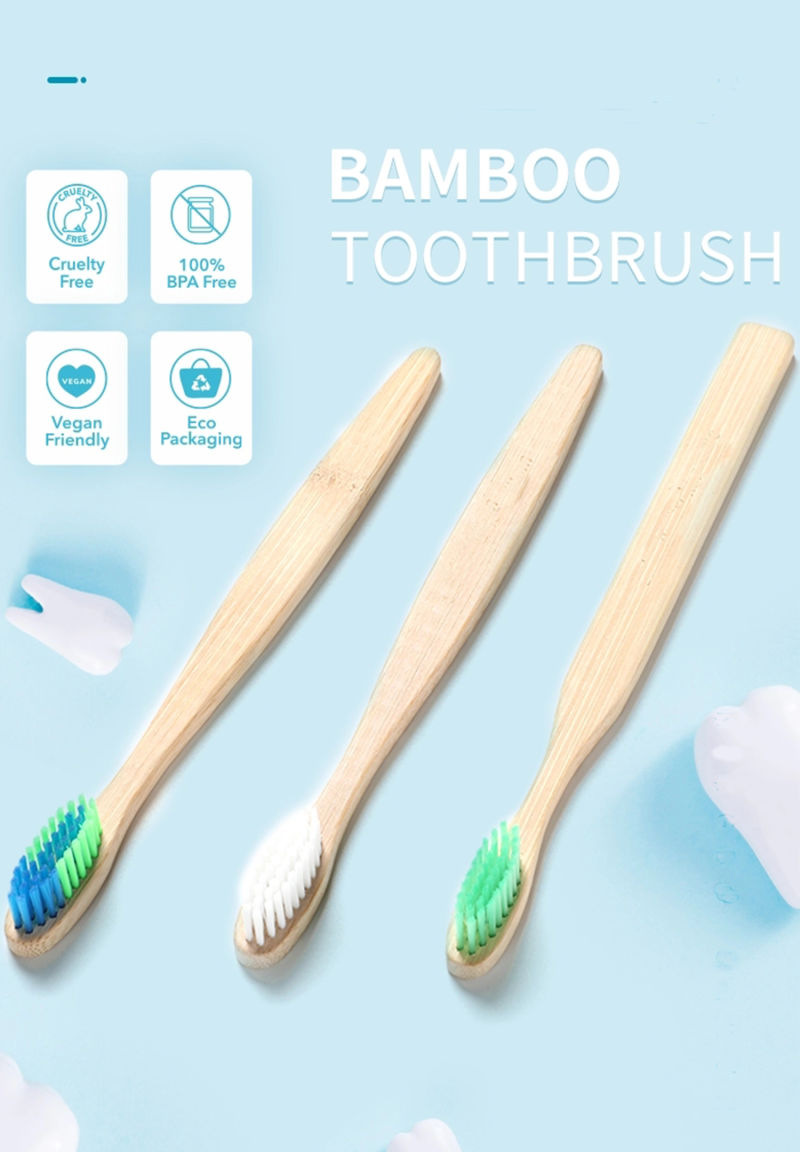 2021 Eco Natural Bamboo Toothbrush Hotel Biodegradable Toothbrush of Hotel Amenities