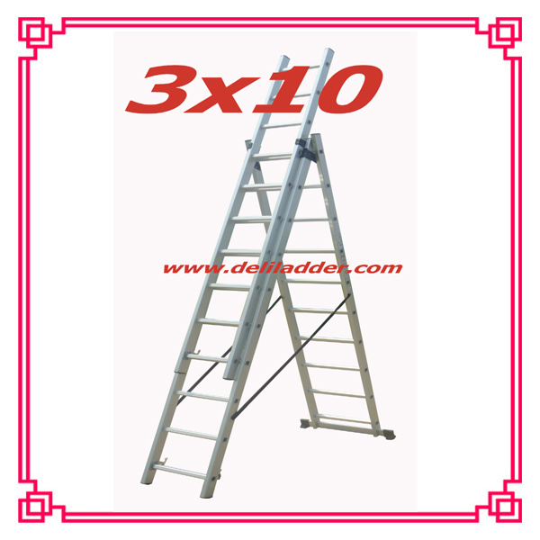 Aluminium Extension Step Ladder Roof Rope Extension Ladder