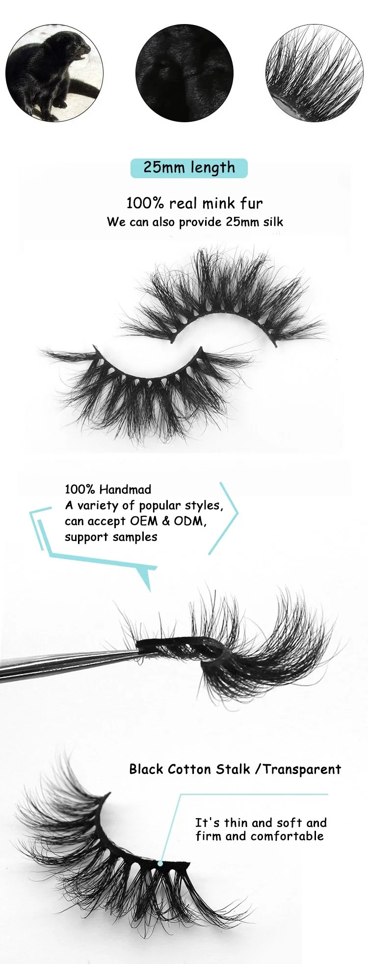 Super Thick Lengthening Volumizing Mink Lashes Extension Eyelashes