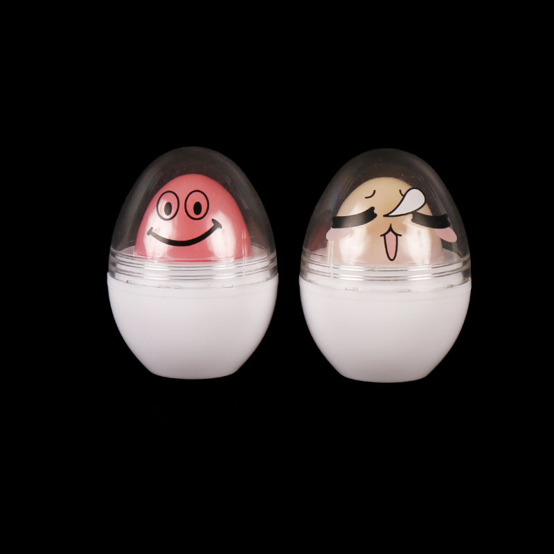 Smiley Face Emoticons Cute Egg Shapes Makeup Lip Balm Cosmetics