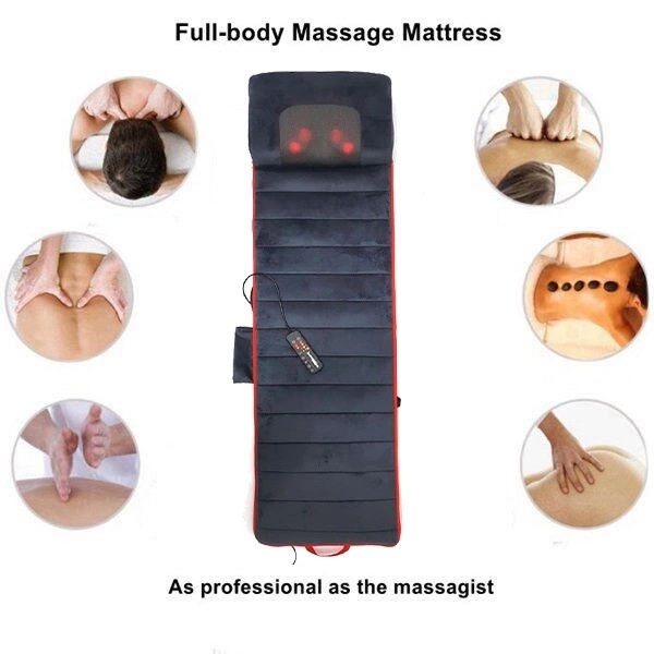 Remote Control Body Massage Mat Shaitsu and Vibration Heat Massage Mattress
