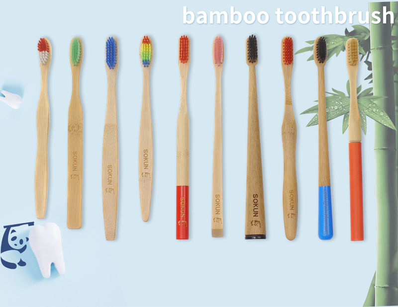 Organic Bamboo Toothbrush with Case Tooth Brush Toothbrush