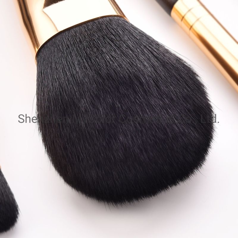 Premium Black Makeup Brush Set Nylon Hair Powder Foundation Eye Shadow Brushes