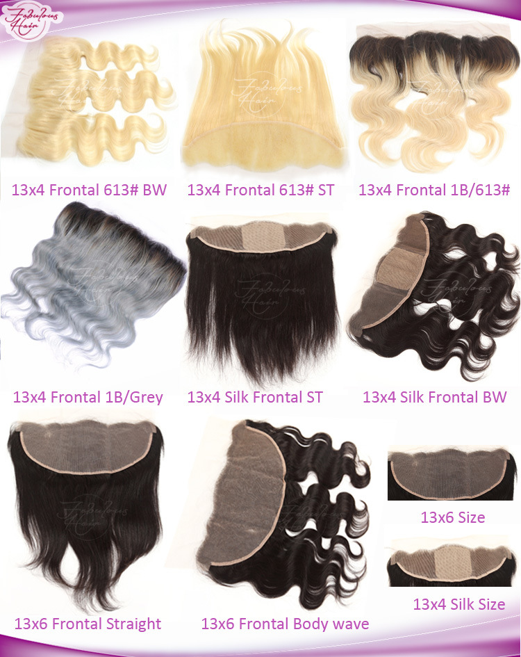 Top Quality 13X4 Malaysian Hair Extension Lace Frontal Loose Curly