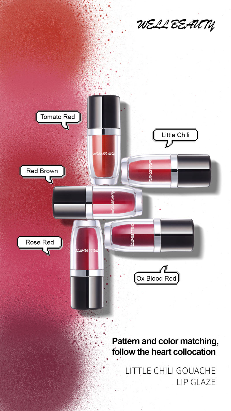 Matte Lip Glaze Matte No-Fade Waterproof Lip Gloss Liquid Lipstick Beauty Cosmetics