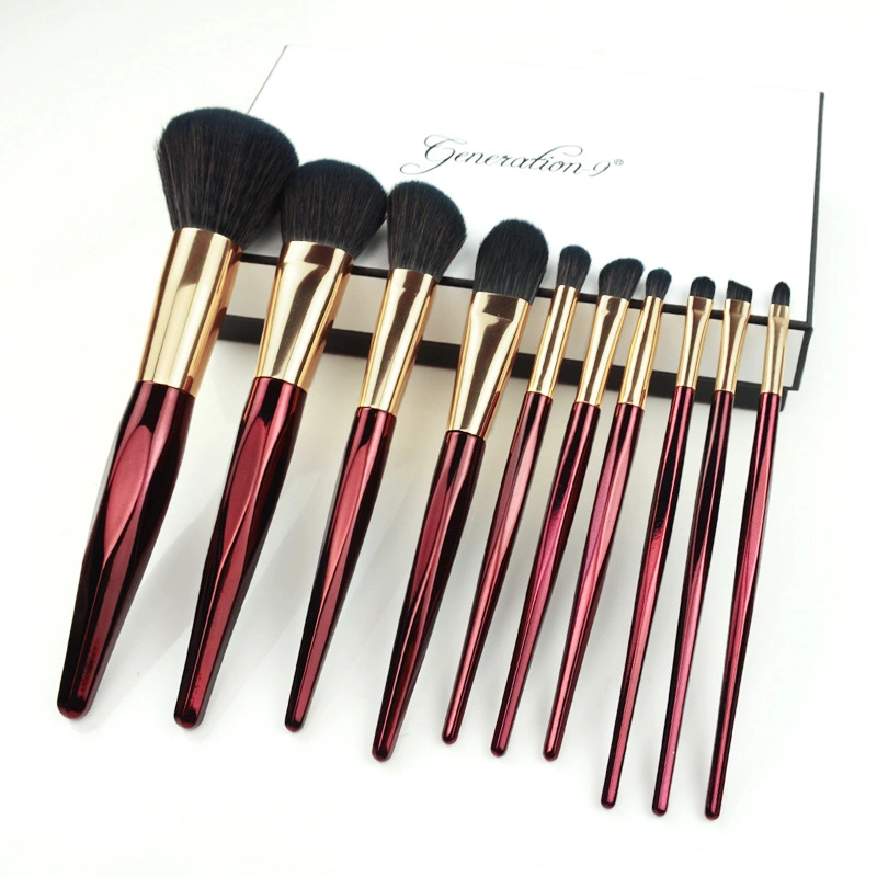 Professional Make up Brushes 10PCS Cruelty-Free Eyeliner Shadow Powder Makeup Brush Set