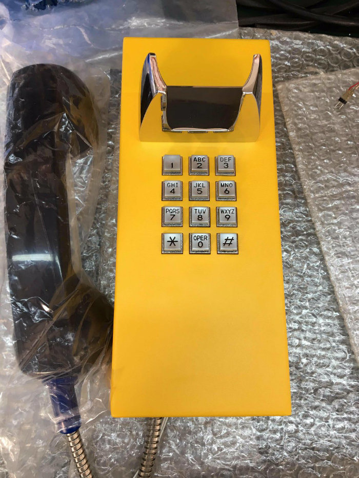 Prison SIP Telephone, IP65 Vandal Resistant Jail Telephone with Full Keypad for Factory