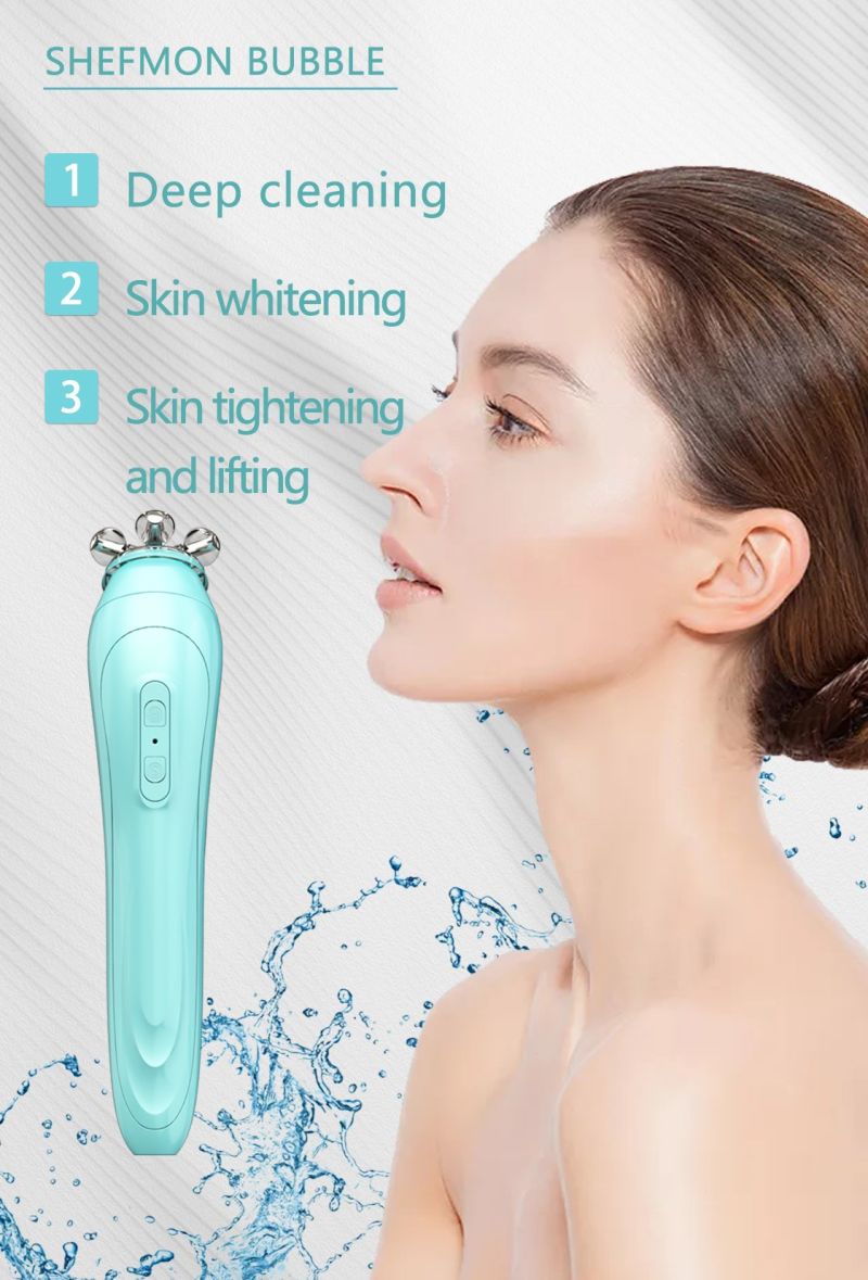 Electric Rechargeable Exfoliating Massaging Blackhead Removal Facial Cleansing Brush