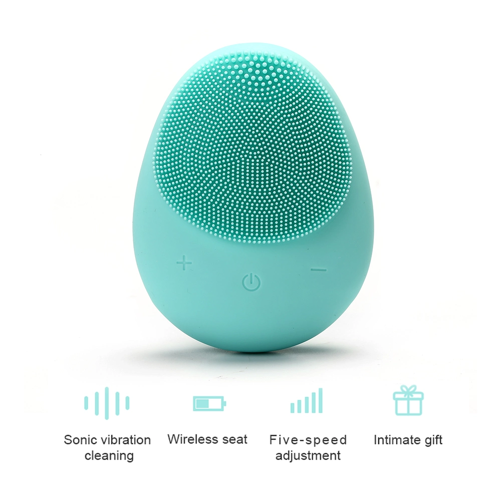 Sonic Silicone Facial Brush Cleansing Portable Facial Cleansing Brush