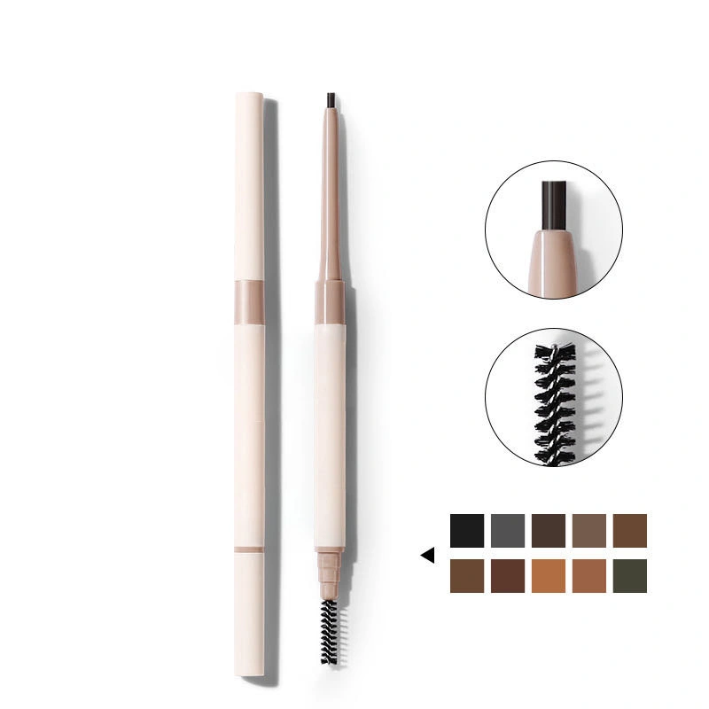 Natural Vegan Automatic Eyebrow Pencil with Brush Private Label Long Lasting Waterproof Eye Brow Pen