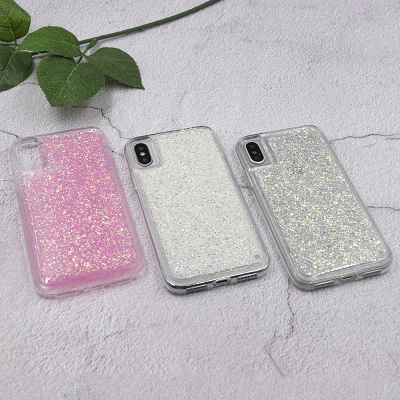Glitter Shining PC + TPU Mobile Phone Case Cover for Iphones