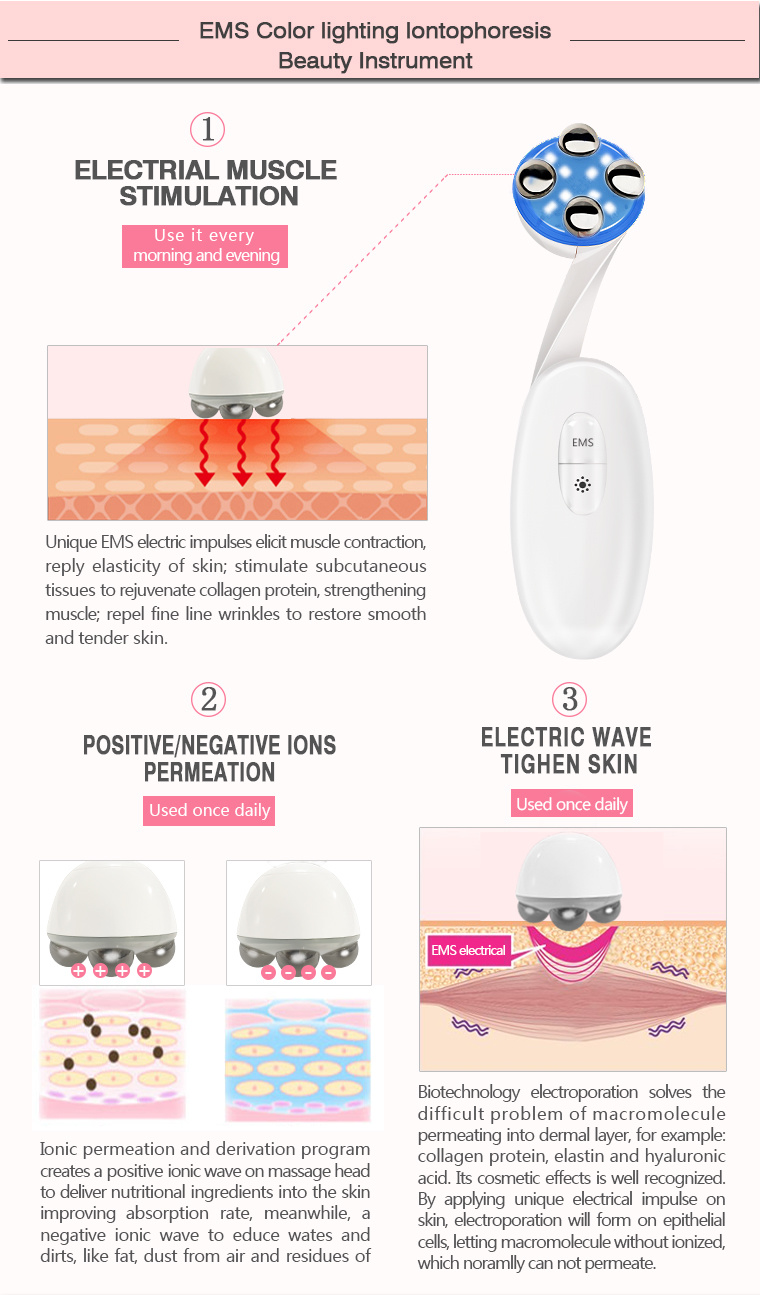 Electric Face Massage Vibration Facial Massager Beauty Instrument