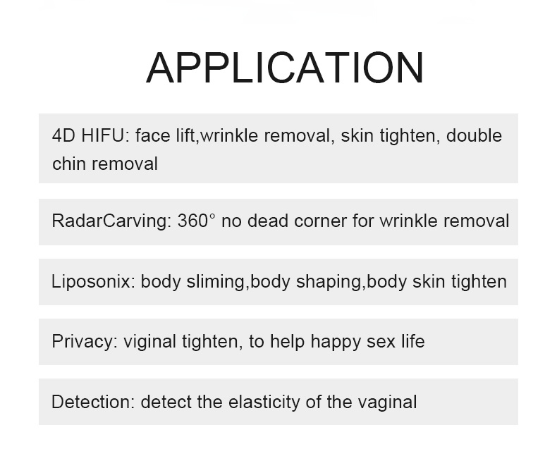 Competitive 4D Hifu Face Lift Hifu Vmax Machine Facial Wrinkle Removal Microsonic Face Lift Device