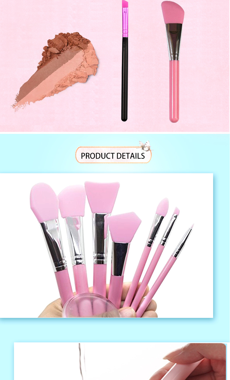 Cosmetic Makeup Brush Face Silicone Face Mask Brush