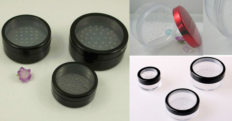 Cosmetic Loose Powder Container with Packaging Jars Sifter