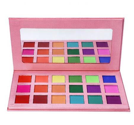 Plastic Cosmetic 28 Color Eyeshadow Palette with Mirror