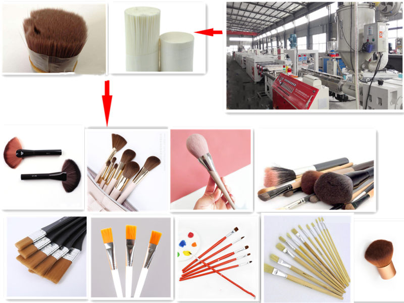 New-Technology Cosmetic/Make-up/Powder/Mascara Brush Fiber Yarn Filament Extrusion Machine