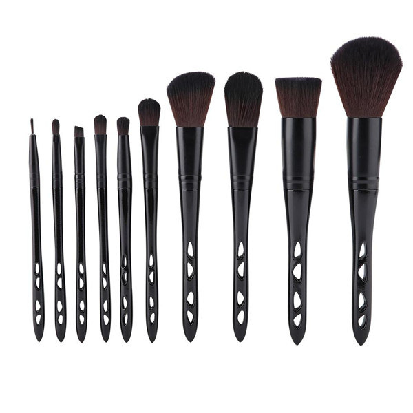 Highwoo Wholesale 10PCS/Set Portable Makeup Brush Set Cosmetic Brush Set