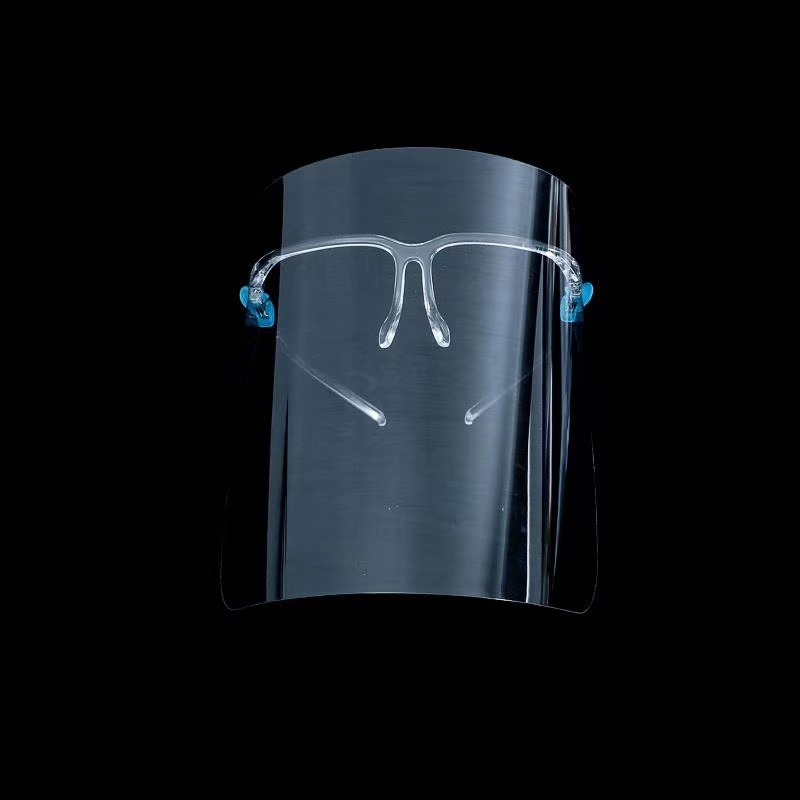 Face Shield with Glasses Frame, Transparent Face Shield Face Shield