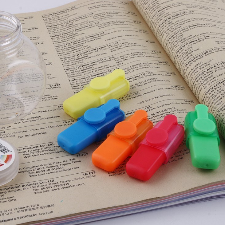Mini Cute Highlighter Set, Candy Color Highlighter