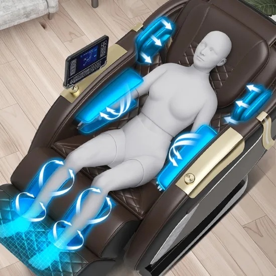 Latest Heating Stretching Therapy Equipment 4D Massage Chair