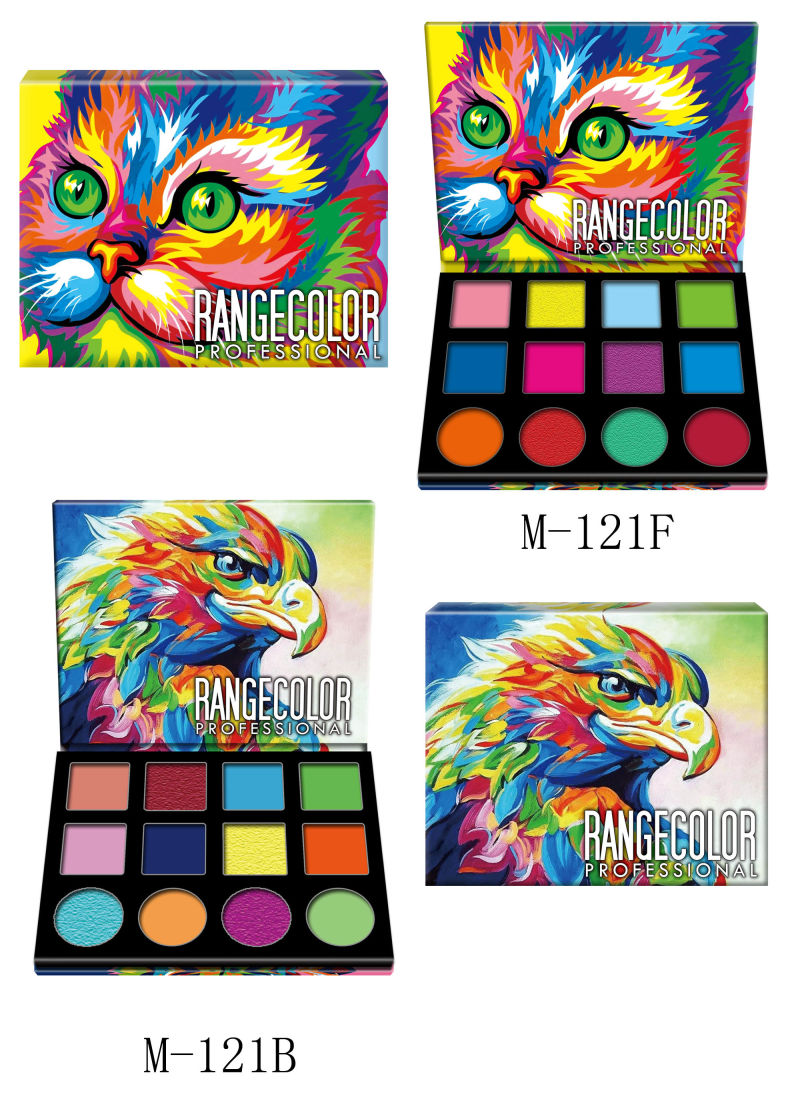 Innovative 12 Colours Animal Eyeshadow Palette, DIY Cardboard Eyeshadow Palette, Animal Series Palette
