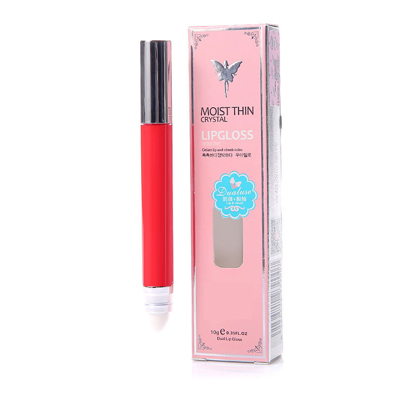 OEM Lipgloss Waterproof Long Lasting Lipgloss with Finish Gold Lid Container