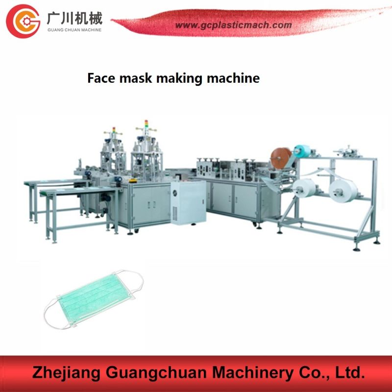Disposable 3 Ply Flat Medical Surgical Face Forming Machine