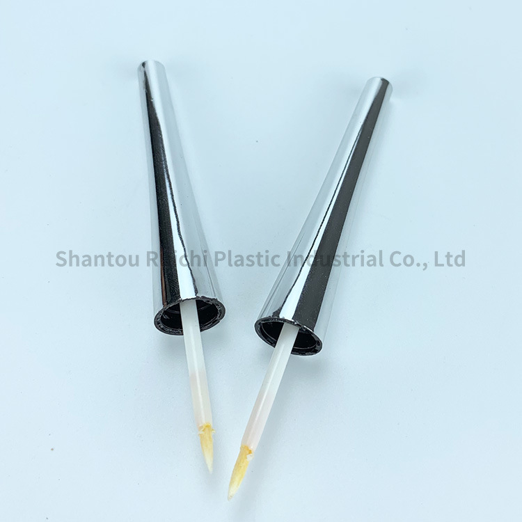Plastic Customized Polyhedral Metalized Empty Square Eyeliner Lipgloss Tube