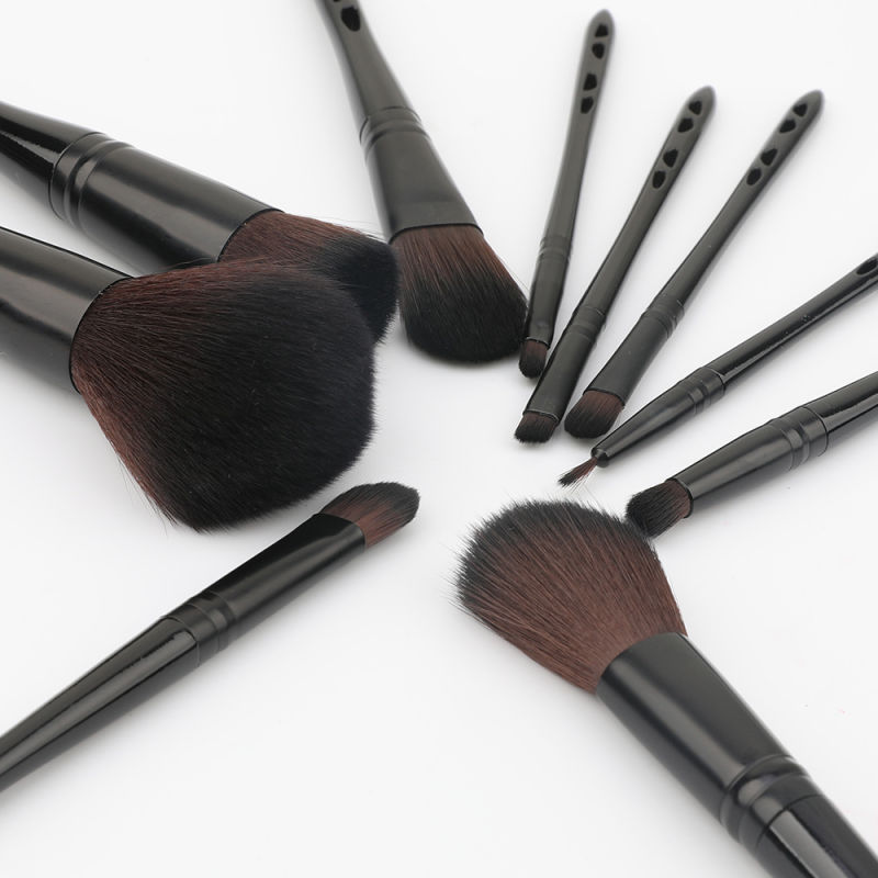 Highwoo Wholesale 10PCS/Set Portable Makeup Brush Set Cosmetic Brush Set