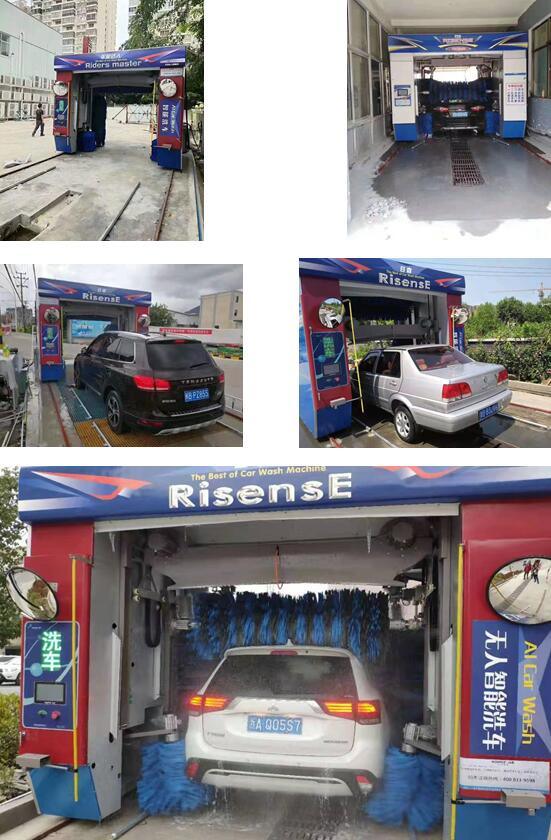 Automatic Rollover Car Wash Equipment with 5 Nylon Brushes