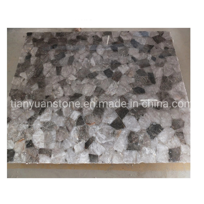 Natural Smoky Quartz Crystal Stone Slab Price for Wall Installation