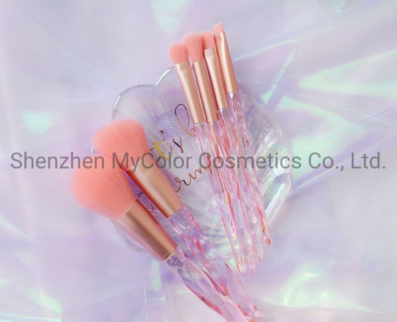 10PCS Crystal Dazzle Makeup Brush Set Girlish Brushes Set