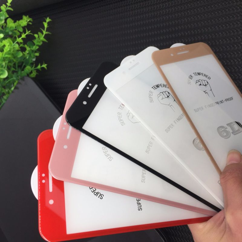 6D Full Coverage Screen Tempered Glass Protector for iPhone