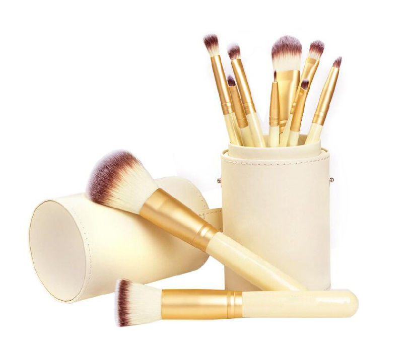 10PCS Makeup Brush Set with Core Collection Cosmetic Brush with Brush Holder