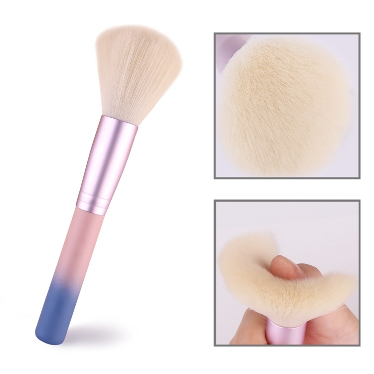 Rose Gold Ferrule 10PCS Cosmetic Brush Set Makeup Brush with Pink Brush Jar