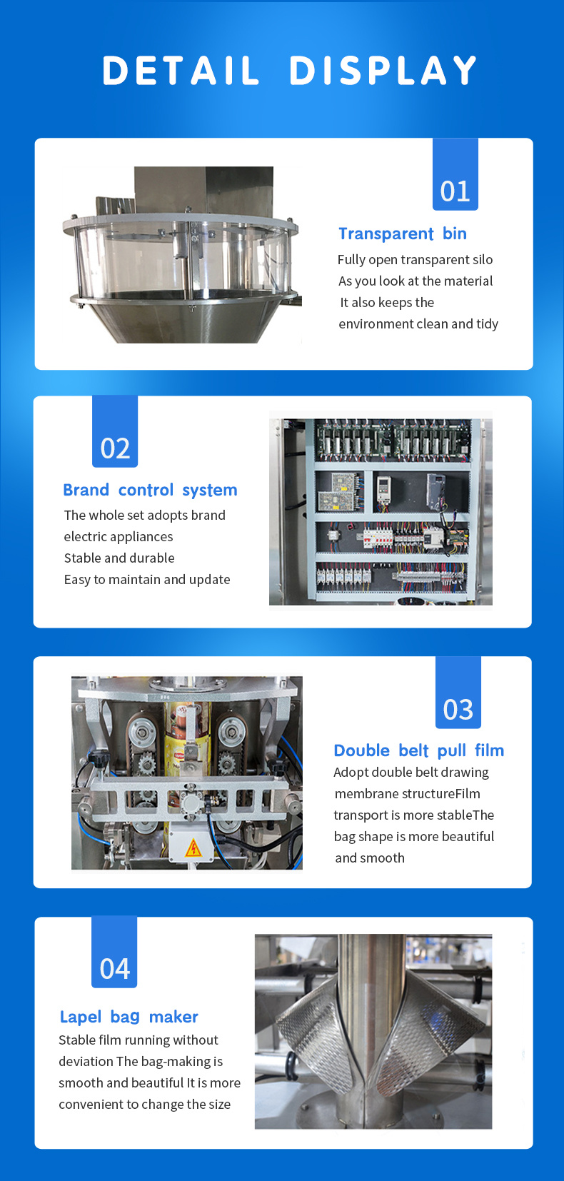 Automatic Vertical Powder Packing Machine for Chocolate Powder, Coffee Powder
