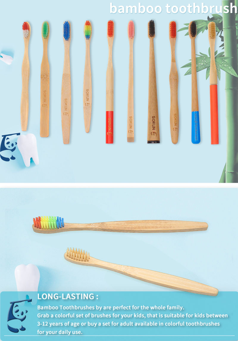 2021 Eco Natural Bamboo Toothbrush Hotel Biodegradable Toothbrush of Hotel Amenities