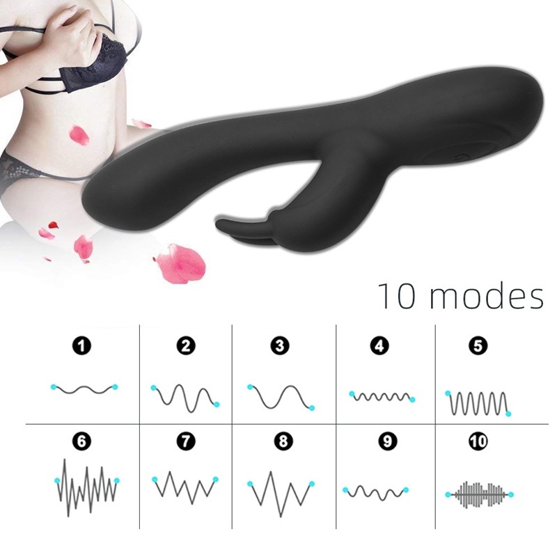 Clitoral Massager Two Motor Rabbit Vibrator for Women Sex Massage