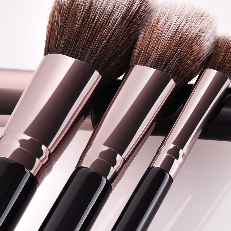 Professional Custom Logo 25PCS Black Makeup Brush Set