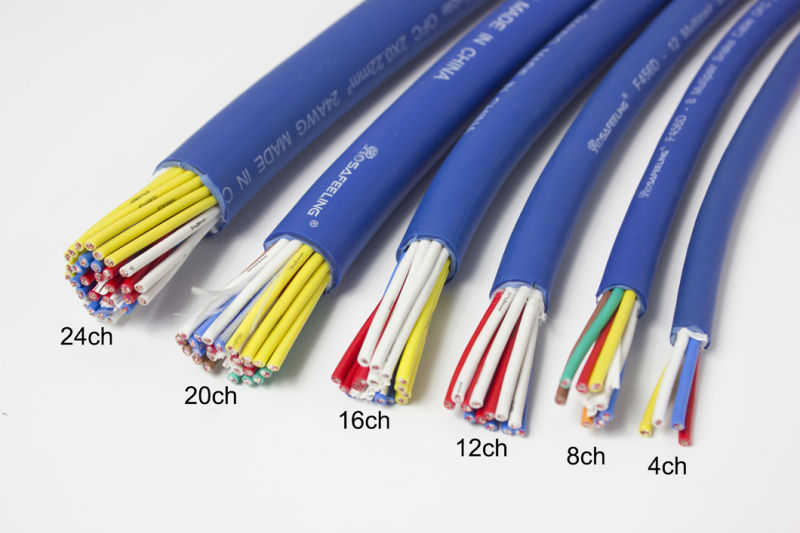 Multi-Core PVC Insulated Electrical Wire Snake AV Flexible Extension Cable