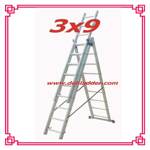 Aluminium Extension Step Ladder Roof Rope Extension Ladder