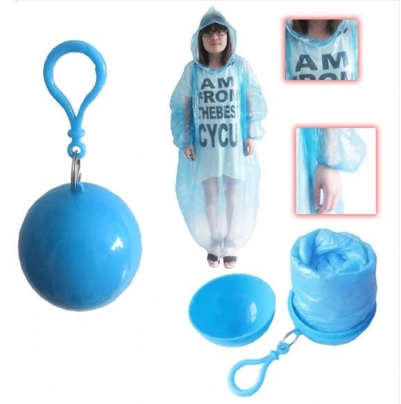 Mini Round Capsule Packing Raincoat Travelling Raincoat Easy Take