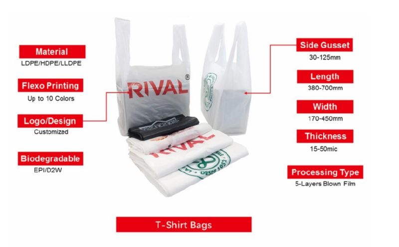 Customized Biodegradable Plastic Trash Bags, Colored Bio - Plastic Garbage Bag