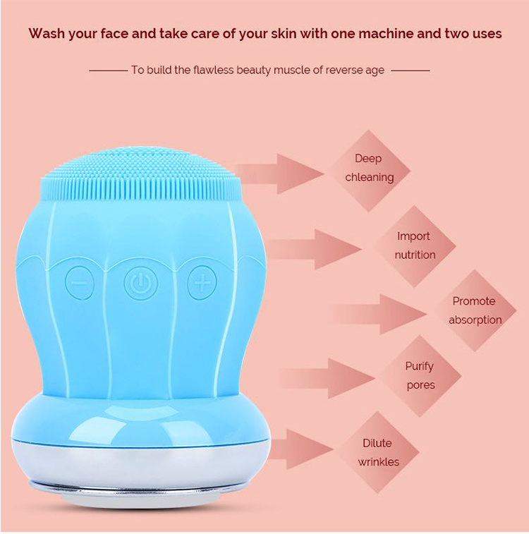 Facial Cleansing Brush Pad Soft Face Cleanser for Exfoliating and Massage
